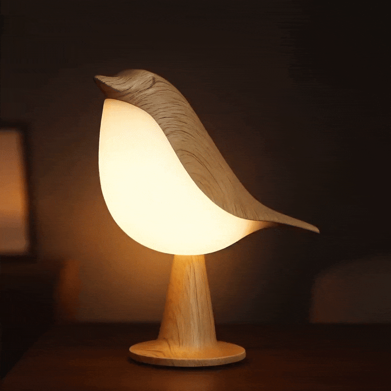 Lunara™ Houten Vogellamp | Creëer een warme, rustgevende sfeer in elke kamer