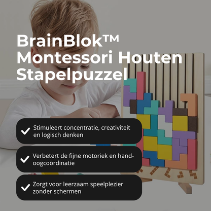 TEST BrainBlok™ Montessori Houten Stapelpuzzel (kopie)