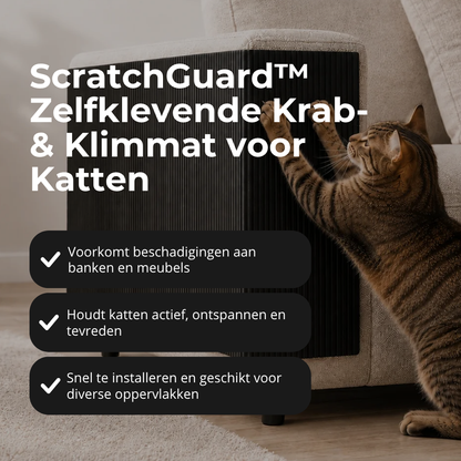 ScratchGuard™ Zelfklevende Krab- & Klimmat voor Katten