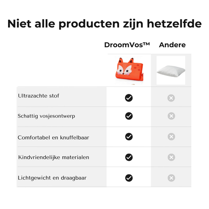 DroomVos™ Knuffelkussen voor Rustige Nachten