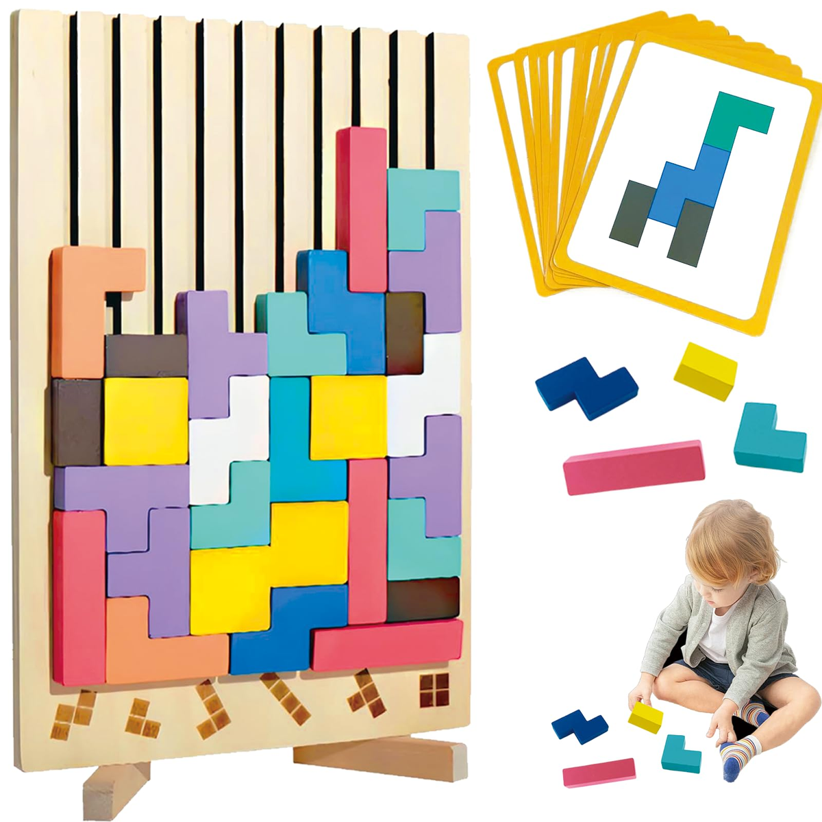 TEST BrainBlok™ Montessori Houten Stapelpuzzel (kopie)