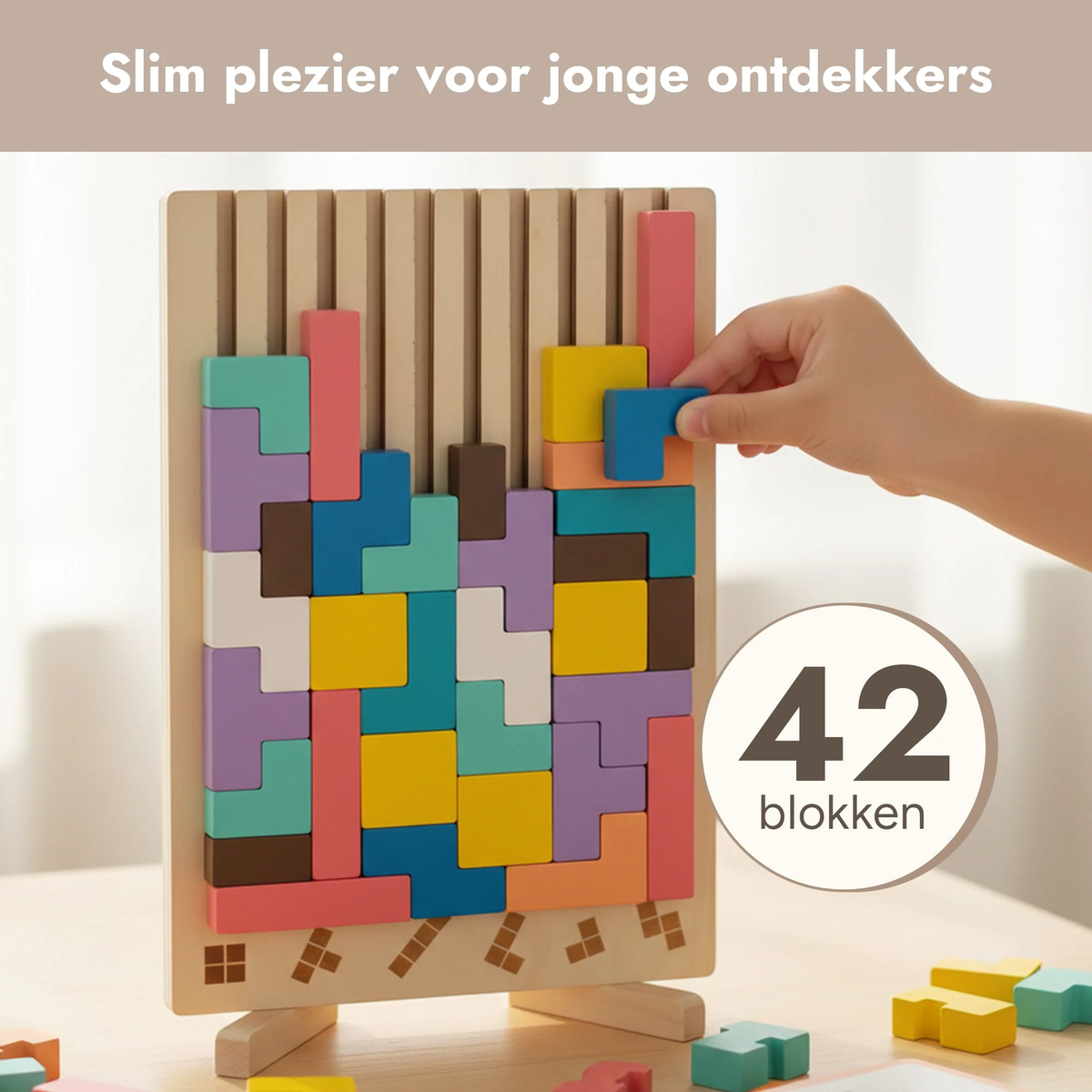 TEST BrainBlok™ Montessori Houten Stapelpuzzel (kopie)